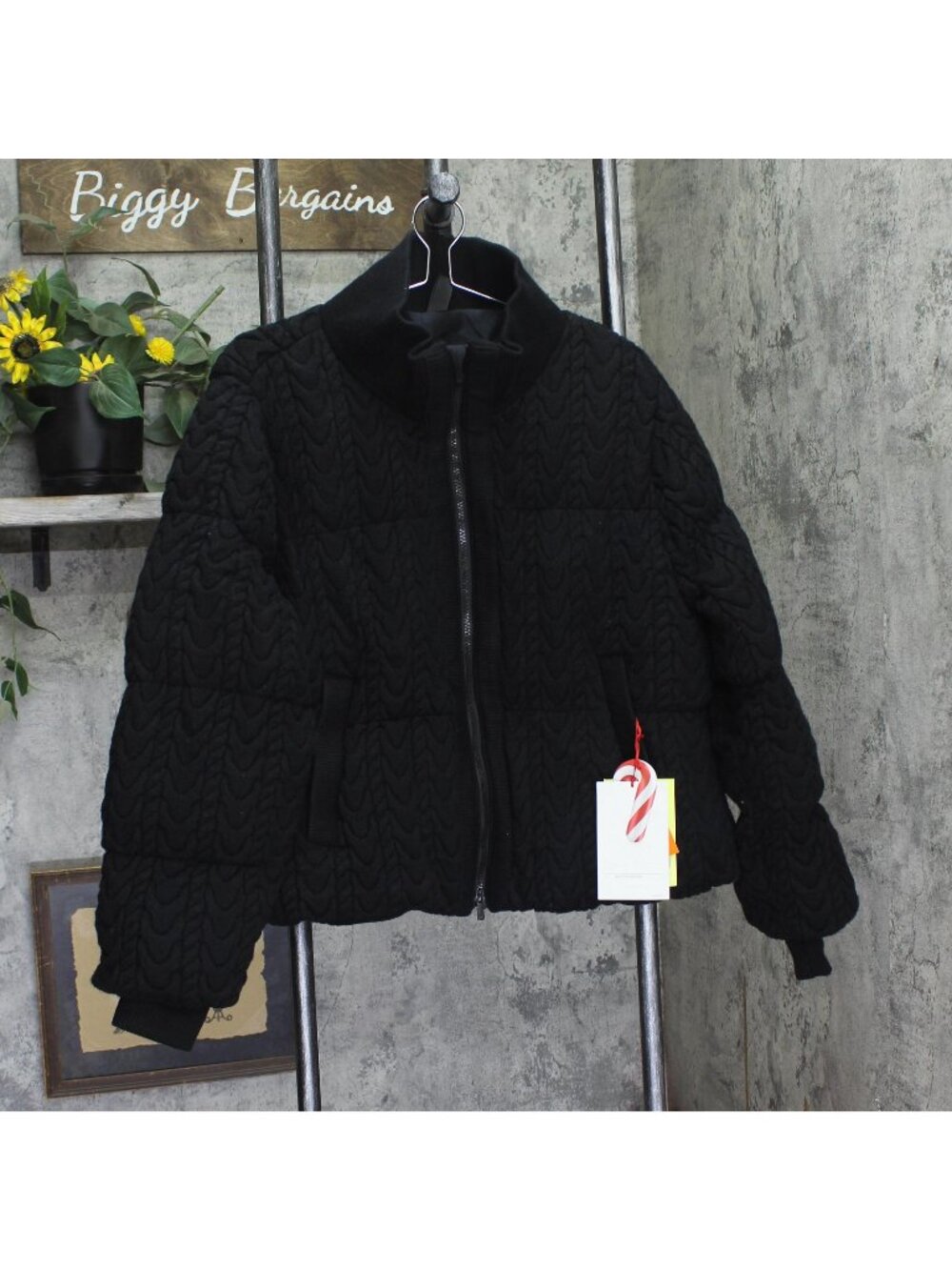 All In Motion Womens Insulated Puffer Quilted Jacket 94663370 Black L